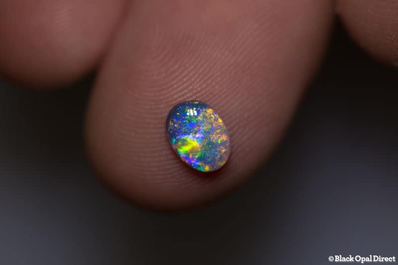 0.61 ct dark opal 7x5x2mm - Image 3