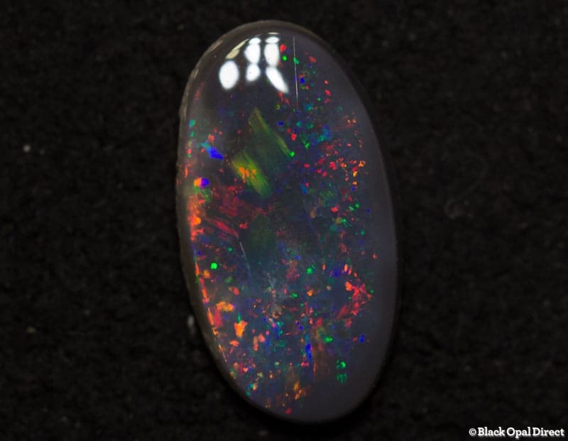 0.62 ct black opal 9x5x2mm - Image 2
