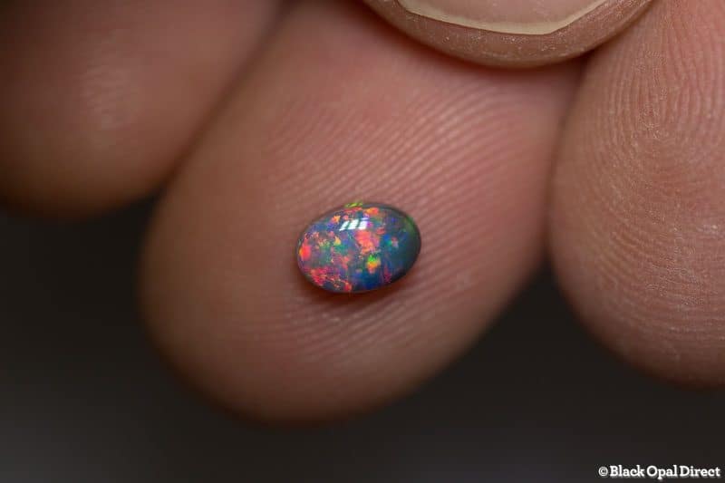 0.63 ct black opal 6x4x2.5mm - Image 2
