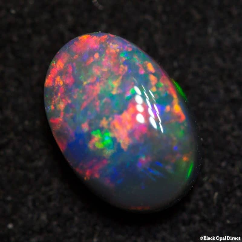0.63 ct black opal 6x4x2.5mm - Image 3