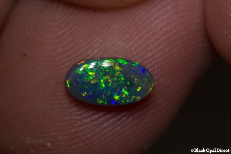0.63 ct black opal 8x4x2mm - Image 3