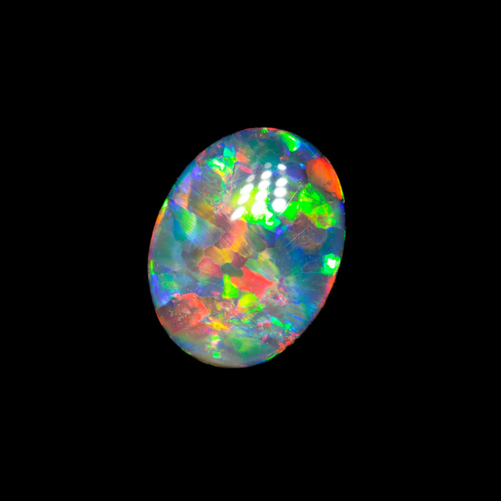 0.63 ct gem dark opal 7.3x5.7x2.2mm - Image 2