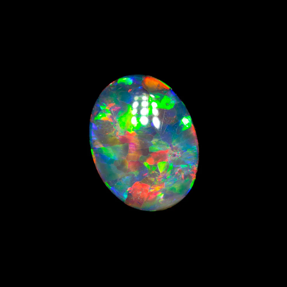 0.63 ct gem dark opal 7.3x5.7x2.2mm - Image 3