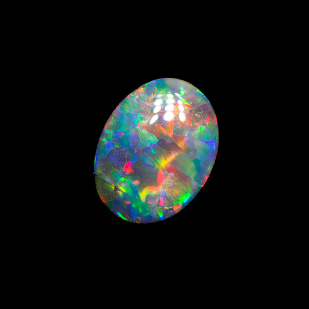 0.63 ct gem dark opal 7.3x5.7x2.2mm - Image 4
