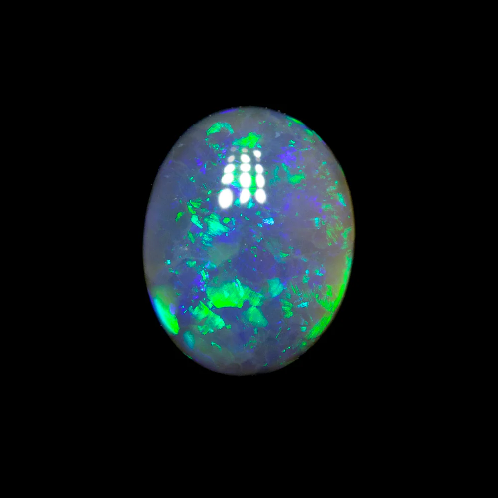 0.64 ct black opal 6.7x5.3x2.6mm - Image 2