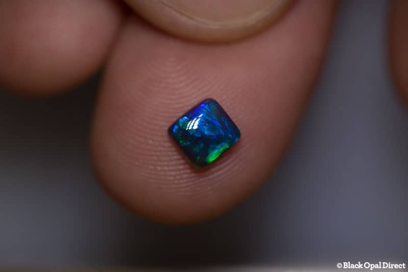 0.64 ct black opal cushion cut 5x5x3mm - Image 2