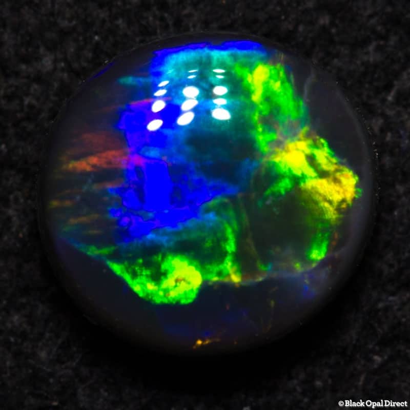 0.64 ct black opal gem 6x5.5x2mm - Image 3