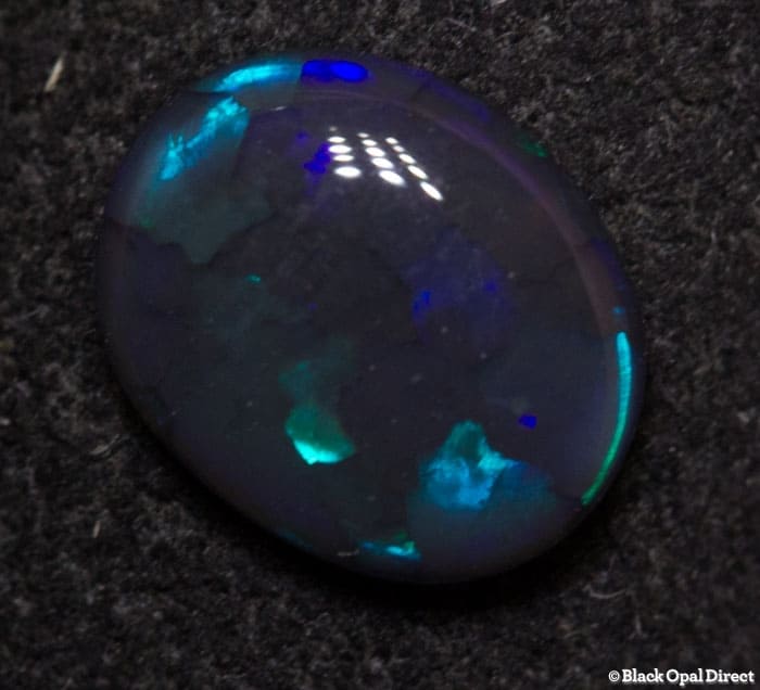 0.64 ct black opal 7x6x2mm - Image 2