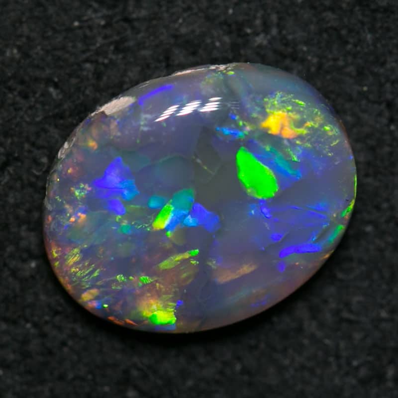 0.64 ct dark opal 7x5.5x2mm - Image 2
