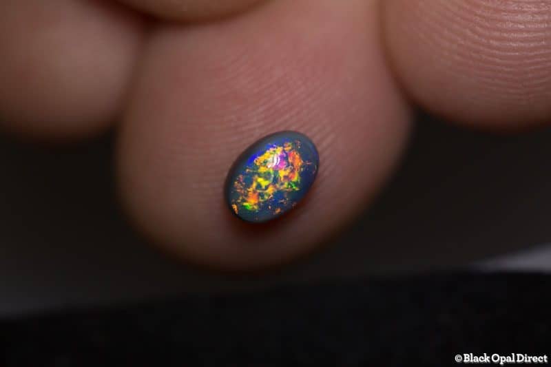 0.64 ct semi black opal 6.5x4.5x3mm - Image 3