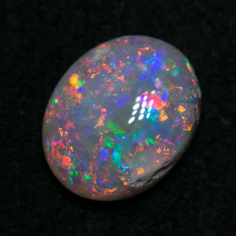 0.65 ct dark opal 7x5x2mm - Image 3