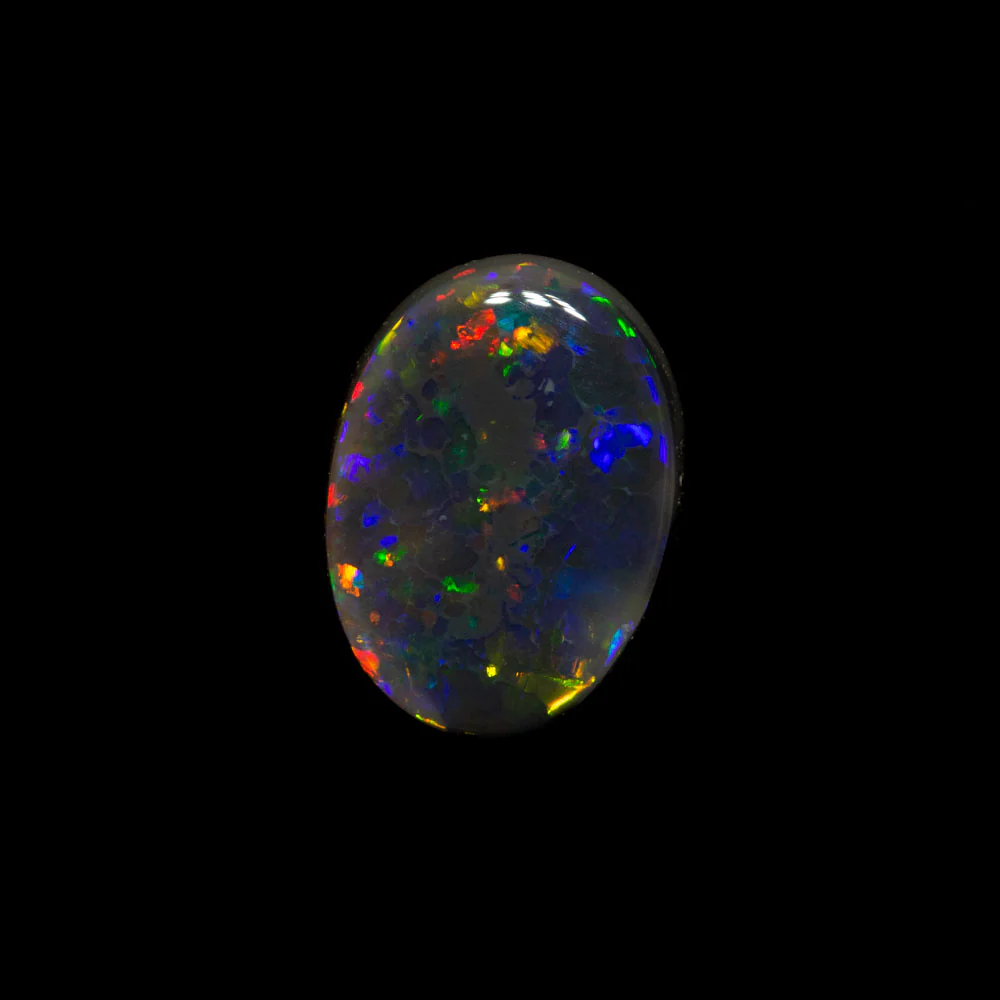 0.66 ct black opal 8x5.9x2mm - Image 2
