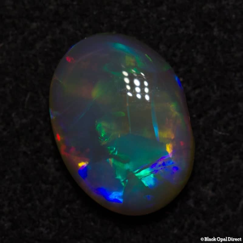 0.66 ct semi black opal 7x5x2.5mm - Image 2