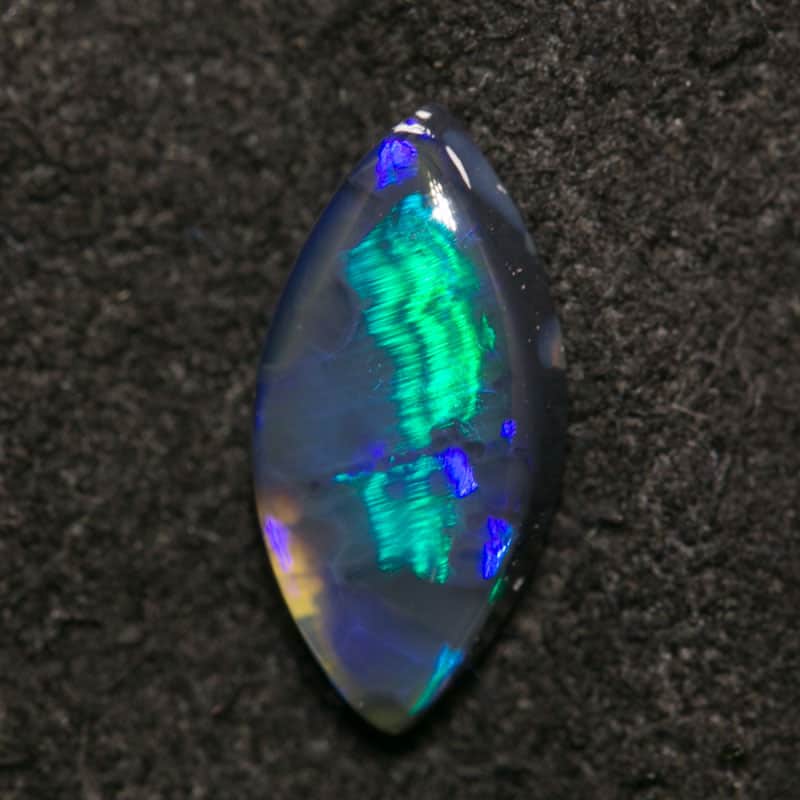 0.67 ct black opal Marquise cut 9x4x2mm - Image 2