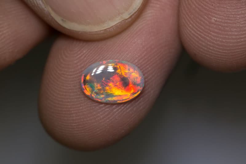 0.67 ct crystal opal 9.5x6.5x1.5mm - Image 2