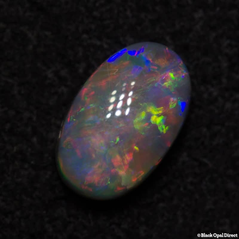 0.67 ct semi black opal 7x4x3mm - Image 3