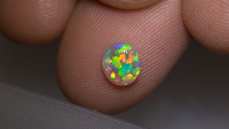 0.68 ct crystal opal 7x6x2.5mm - Image 2