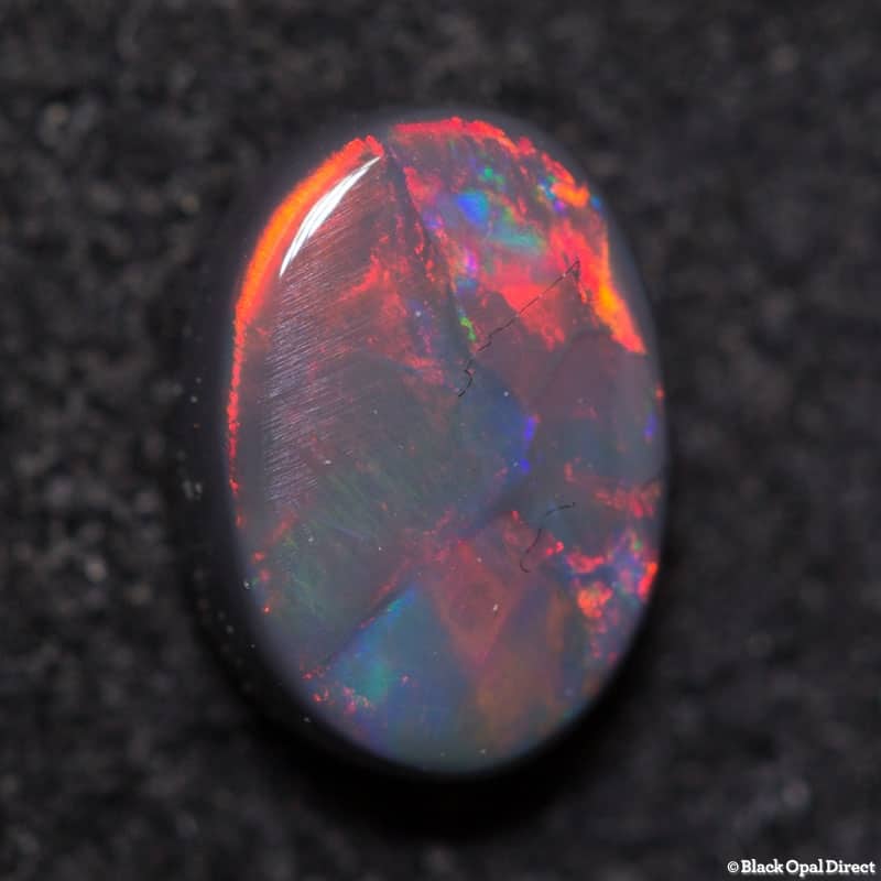 0.69 ct black opal 7x5x2.5mm - Image 2