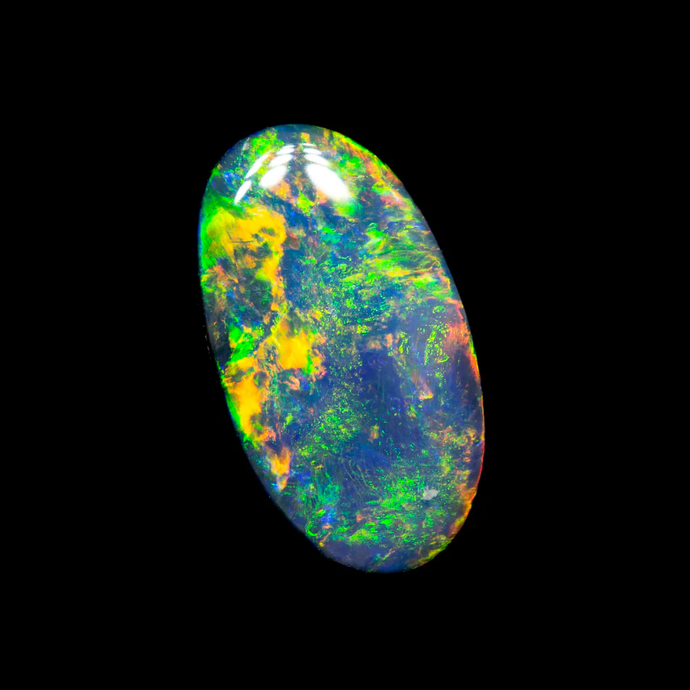 0.70 ct black opal 9.6x5.4x1.8mm - Image 2