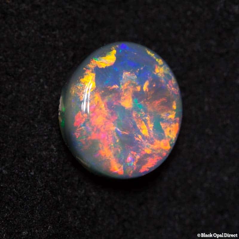 0.70 ct black opal gem 6.5x6x2.5mm - Image 3