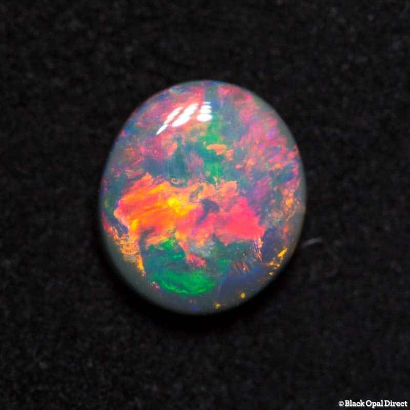 0.70 ct black opal gem 6.5x6x2.5mm - Image 4