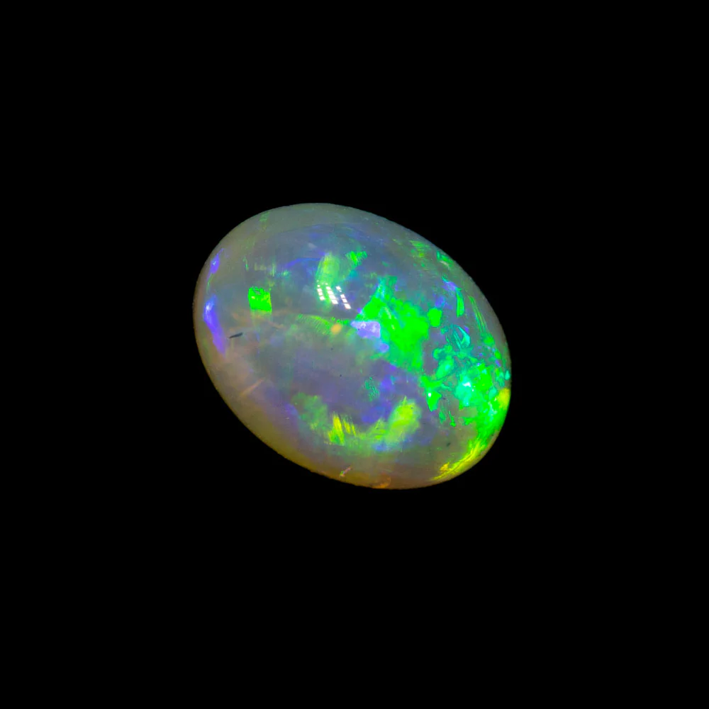 0.70 ct dark crystal opal 7.7x6x2.5mm - Image 2