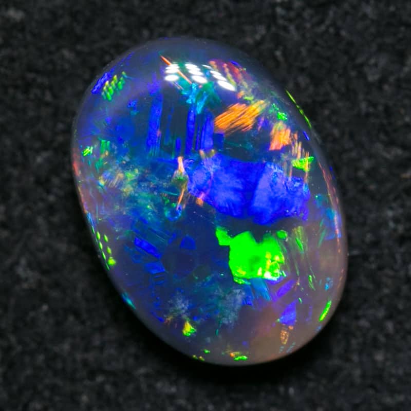 0.70 ct gem black opal 7x5x2.5mm - Image 2