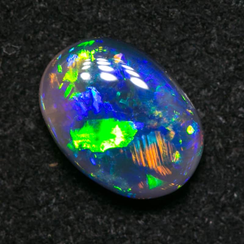 0.70 ct gem black opal 7x5x2.5mm - Image 3