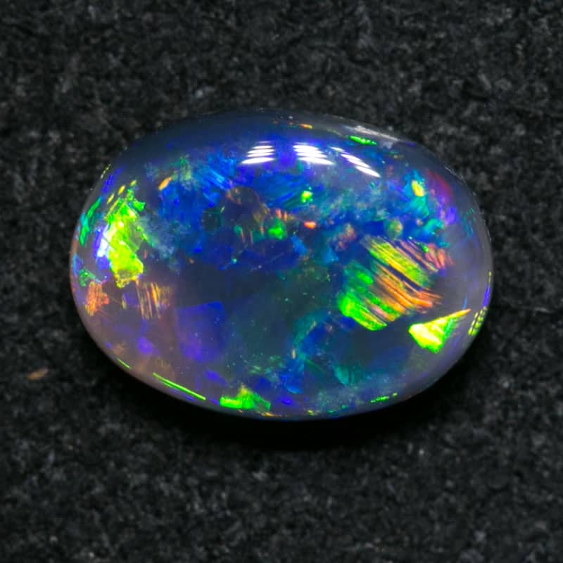 0.70 ct gem black opal 7x5x2.5mm - Image 4