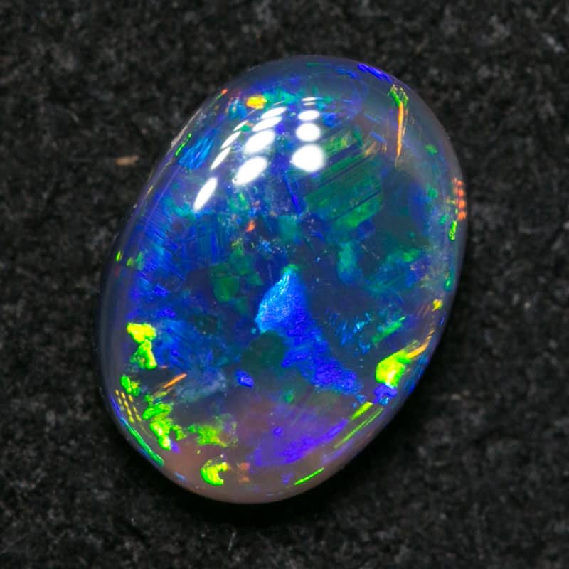 0.70 ct gem black opal 7x5x2.5mm - Image 5