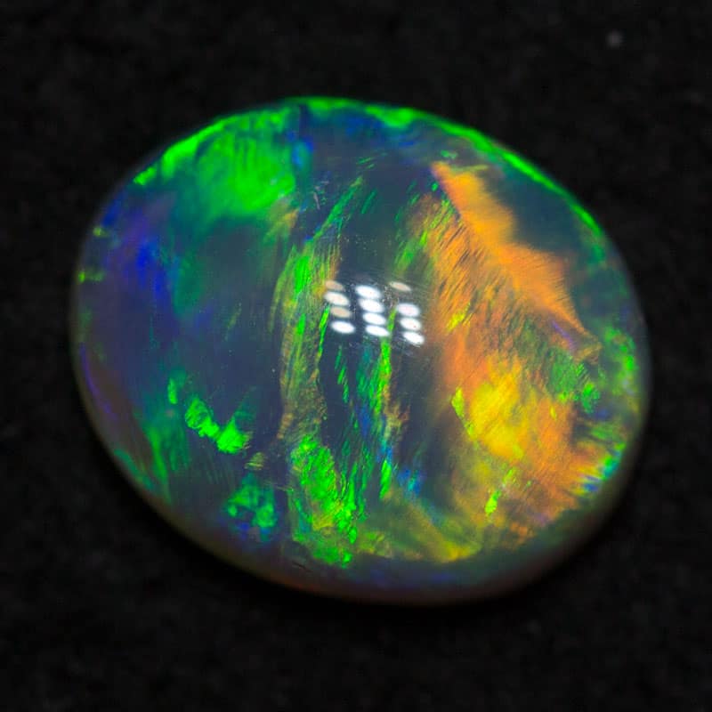 0.70 ct gem crystal opal 7x6x3mm - Image 2