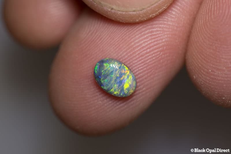 0.70 ct semi black opal 7x5x2.5mm - Image 2