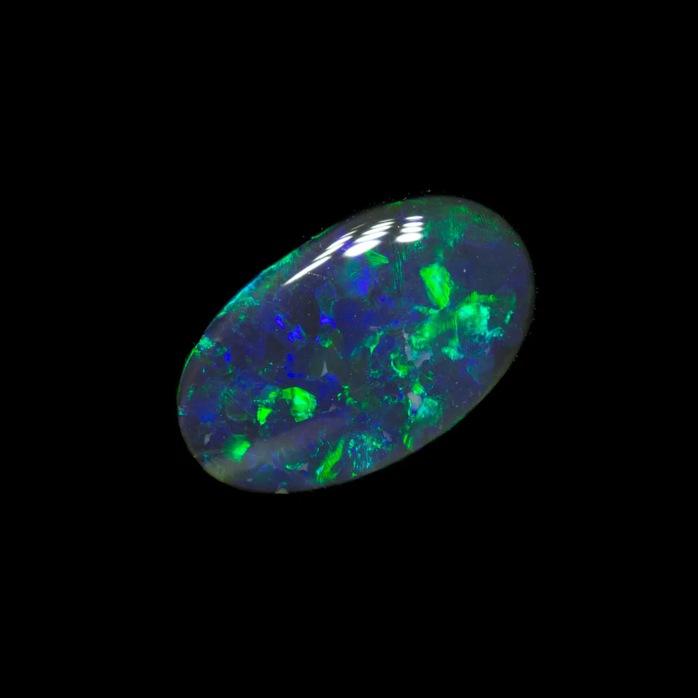 0.72 ct black opal 8.2x5x2.6mm - Image 2