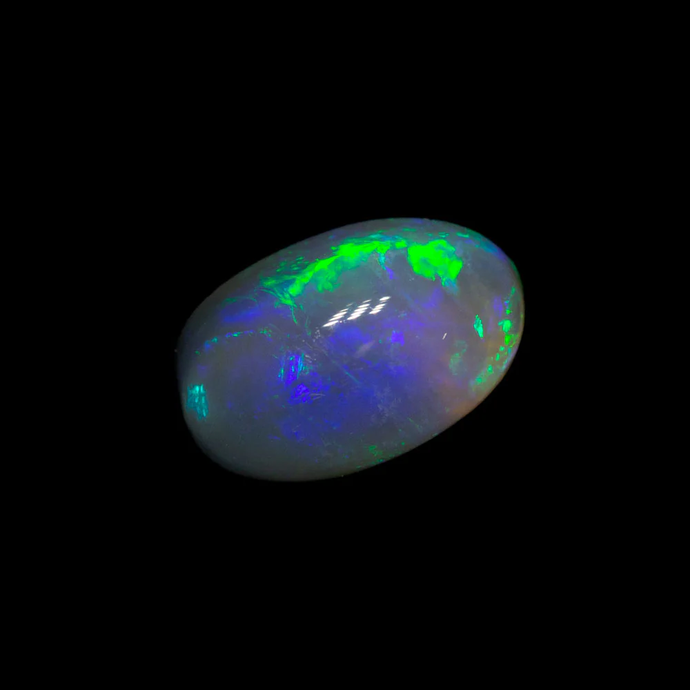 0.73 ct dark crystal opal 7.1x4.4x3.6mm - Image 2
