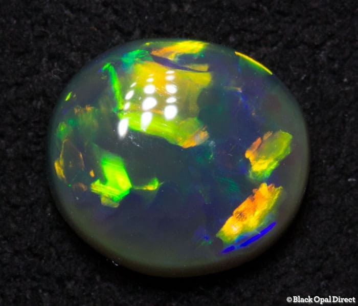 0.73 ct gem black opal 7x6x2.5mm - Image 2