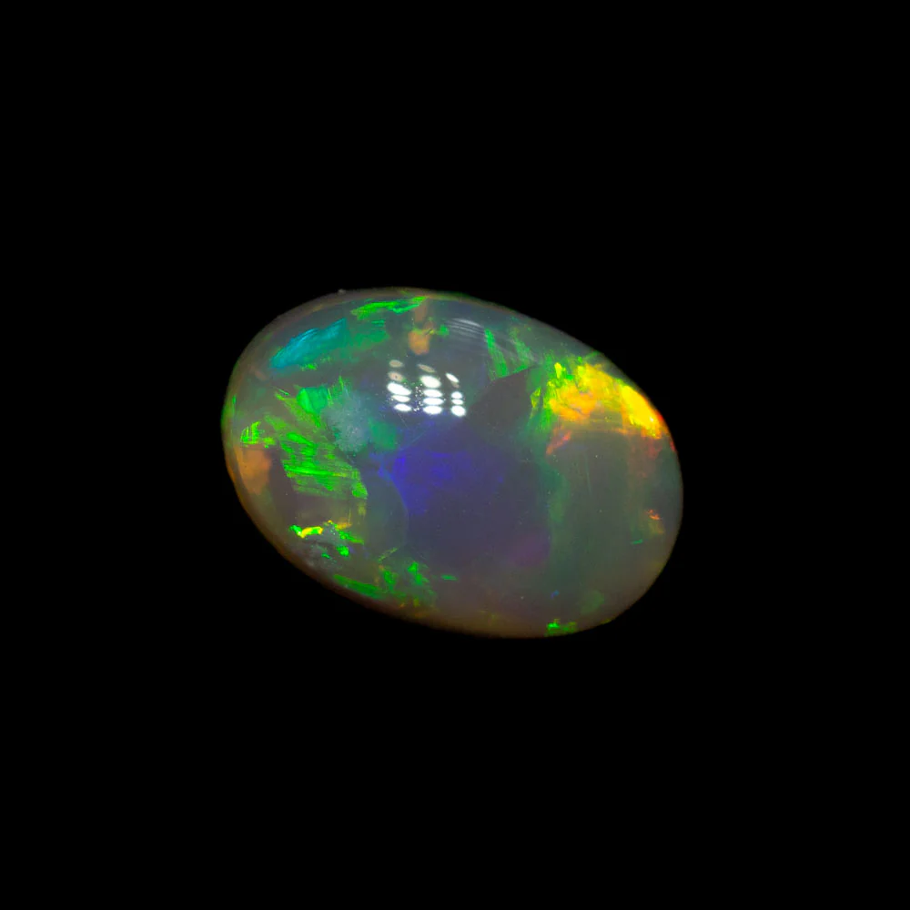 0.74 ct dark crystal opal 7.2x5x3.3mm - Image 2