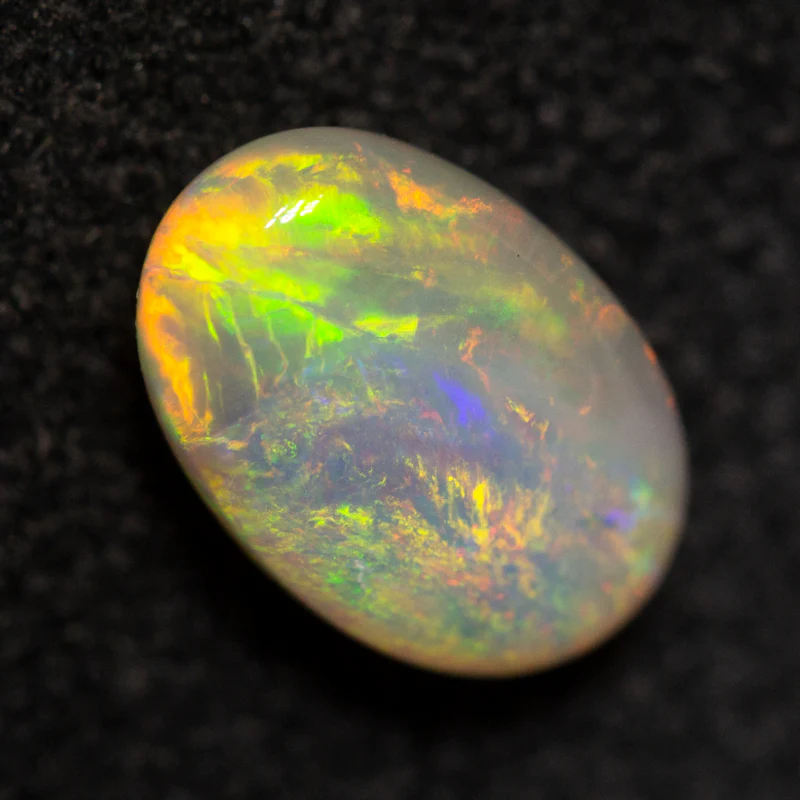 0.74 ct double-sided crystal opal 7.5x5x3.2mm - Image 4