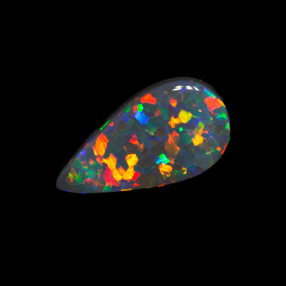 0.74 ct gem black opal 9.5x5.1x2.4mm - Image 2
