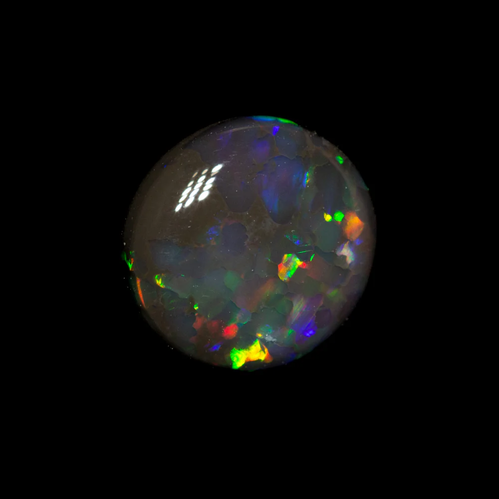 0.75 ct black opal 7.2x6.8x2.6mm - Image 4