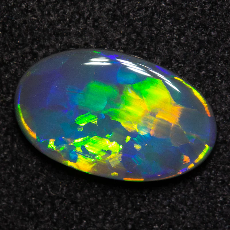0.75 ct black opal gem 9.5x6x2mm - Image 2