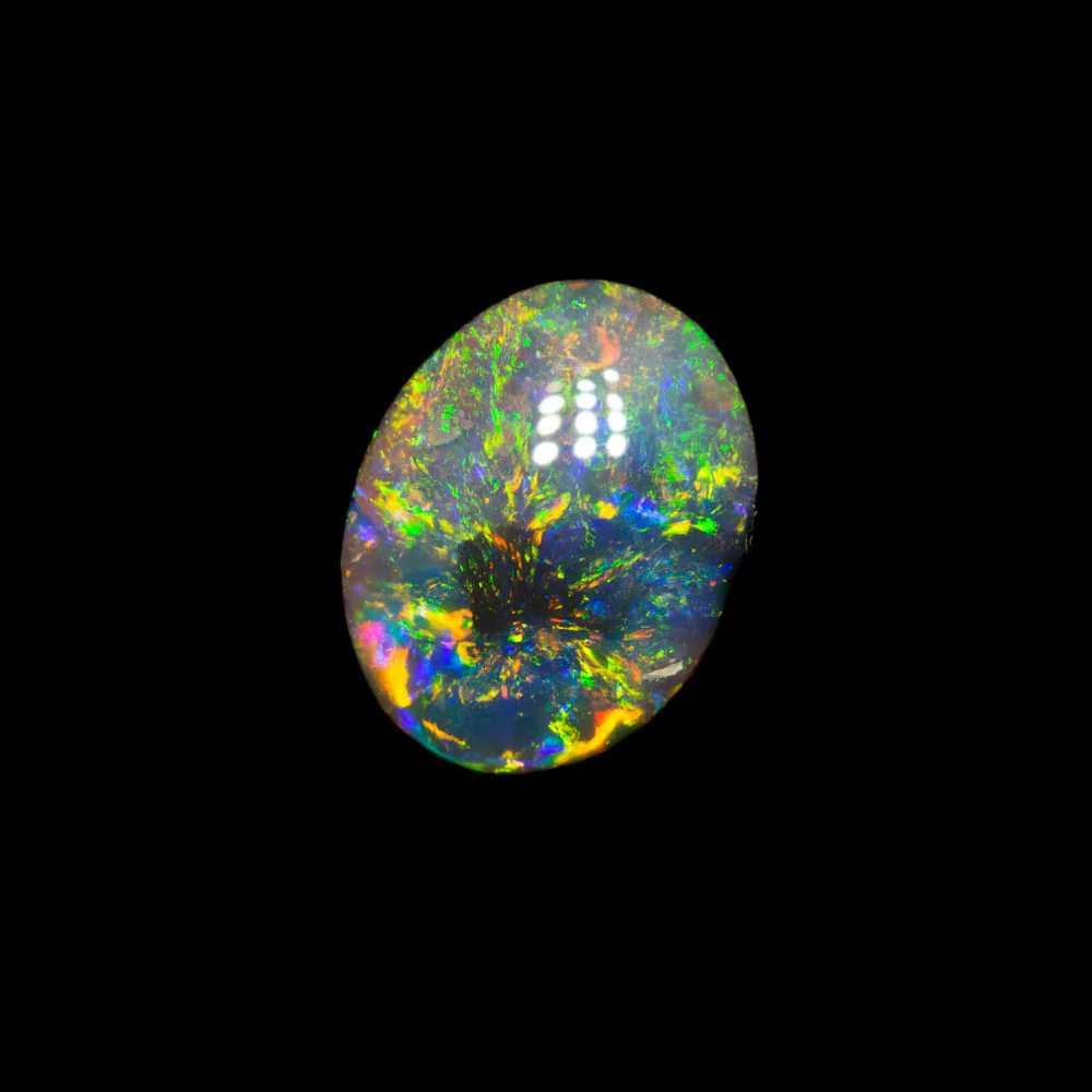 0.76 ct dark opal 7.9x6.1x2.7mm - Image 2