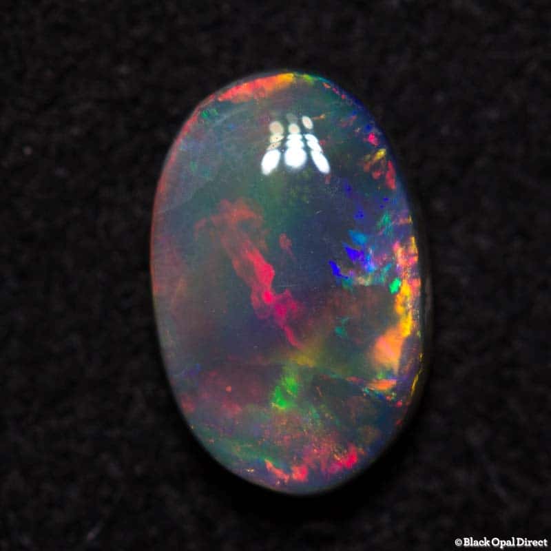 0.76 ct semi black opal 7.5x5x3.5mm - Image 3