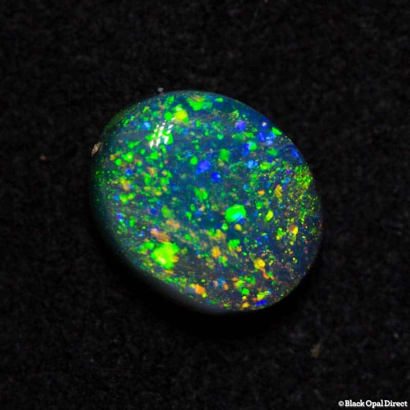 0.77 ct black opal pinfire pattern 6.4x5x3mm - Image 4
