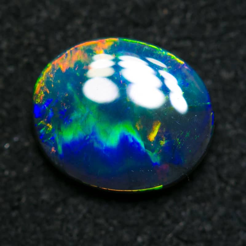 0.78 ct gem black opal 7.5x6x2mm - Image 5