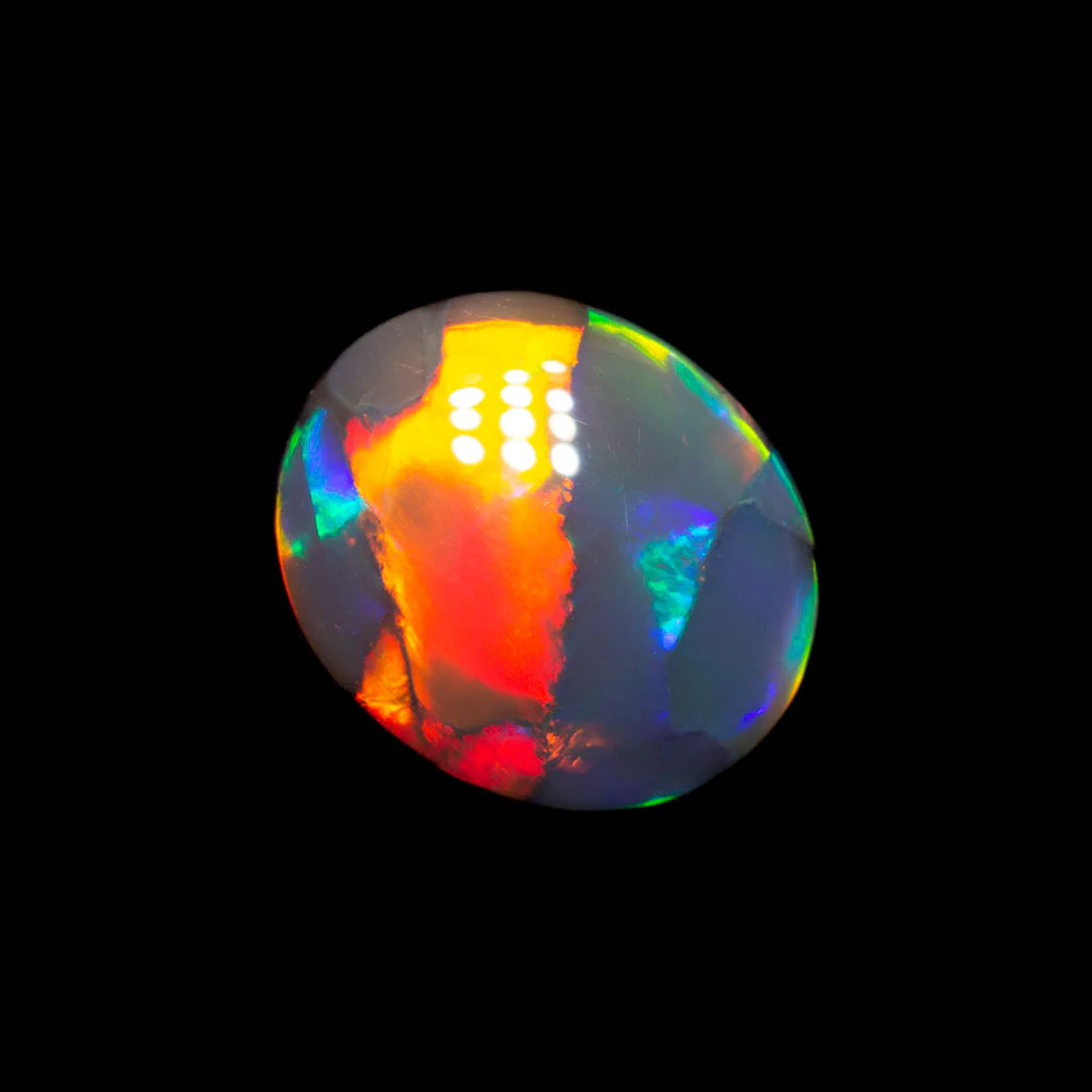 0.78 ct gem black opal 8.2x7x2.1mm - Image 2