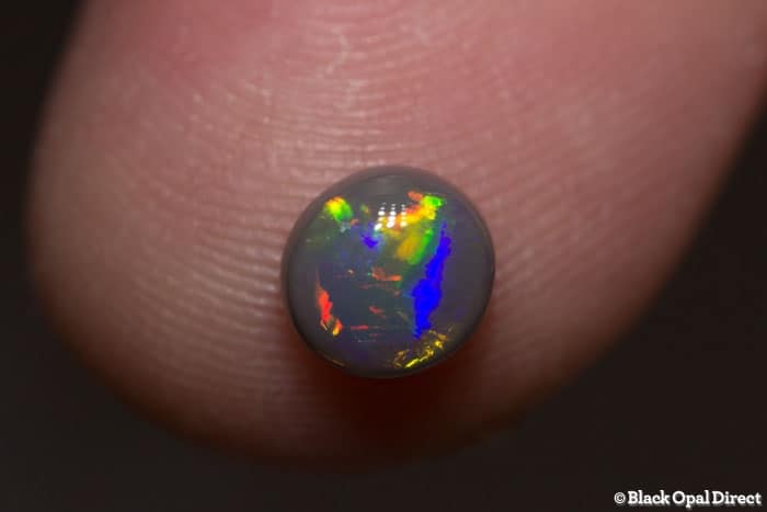 0.78 ct semi black opal 6.5x6x3mm - Image 3