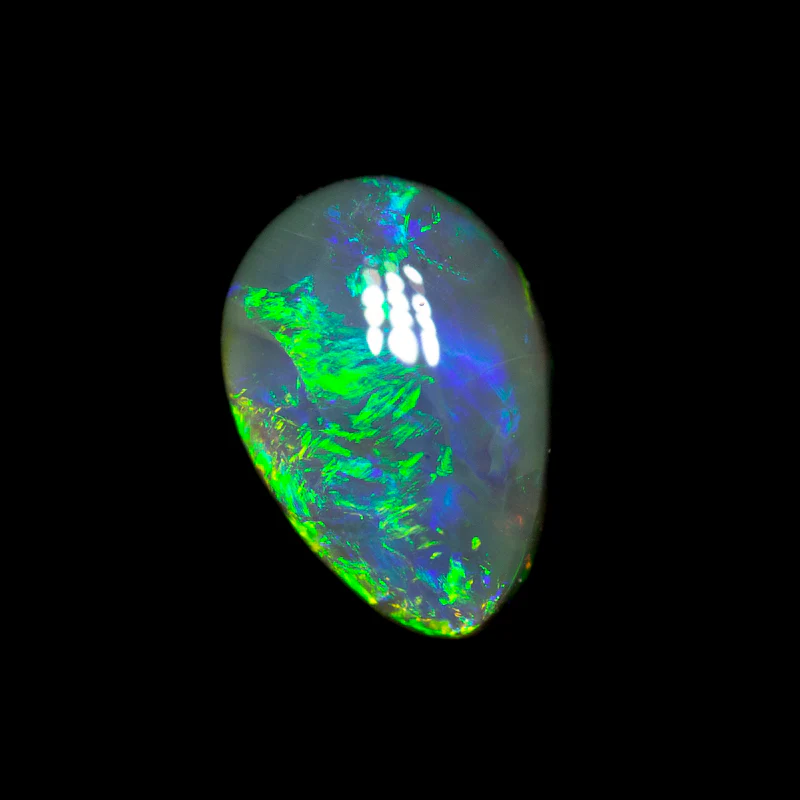 0.79 ct black crystal opal 7.7x5.3x3mm - Image 2