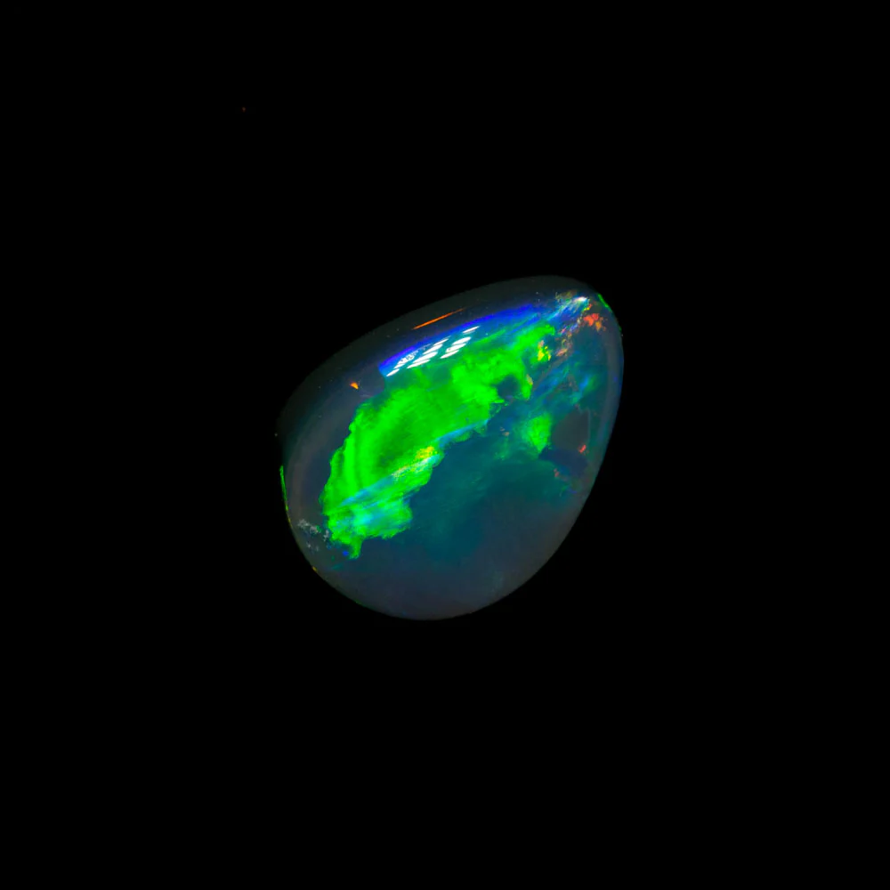 0.79 ct gem black opal 7.5x5.6x3mm - Image 4