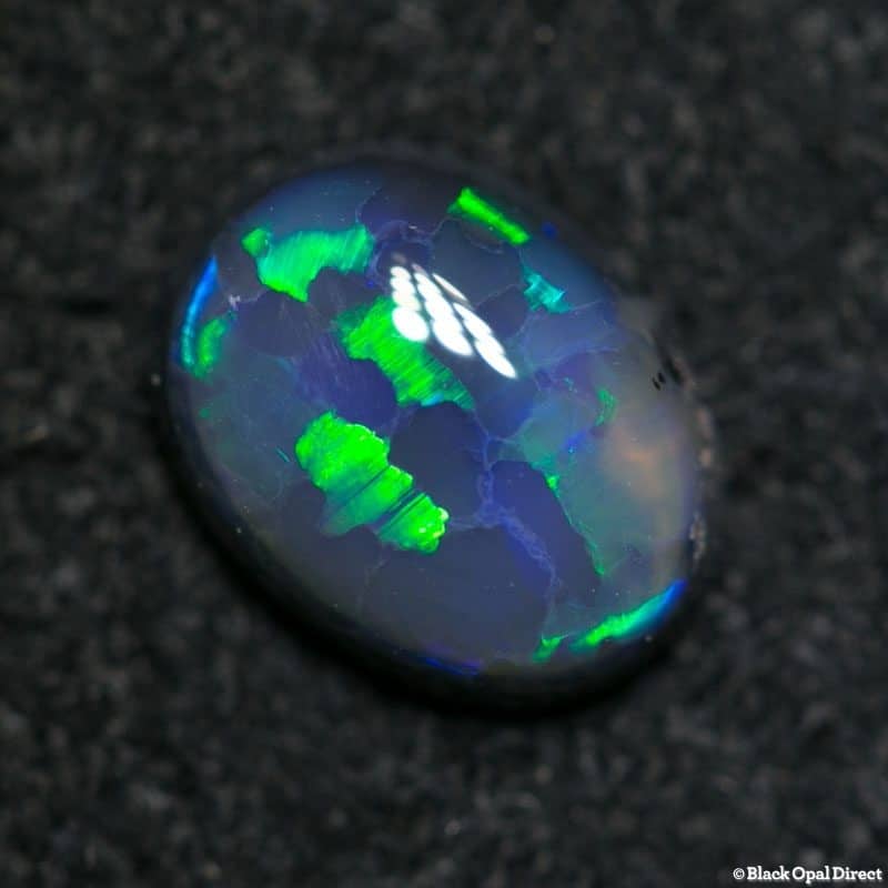 0.80 ct black opal 7x5x2.5mm - Image 3