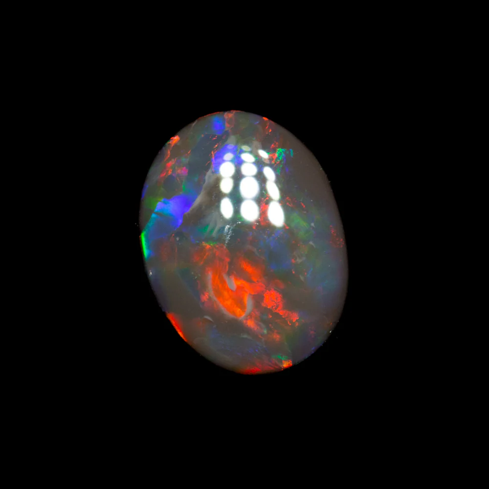 0.80 ct black opal 8.2x6.3x2.4mm - Image 2